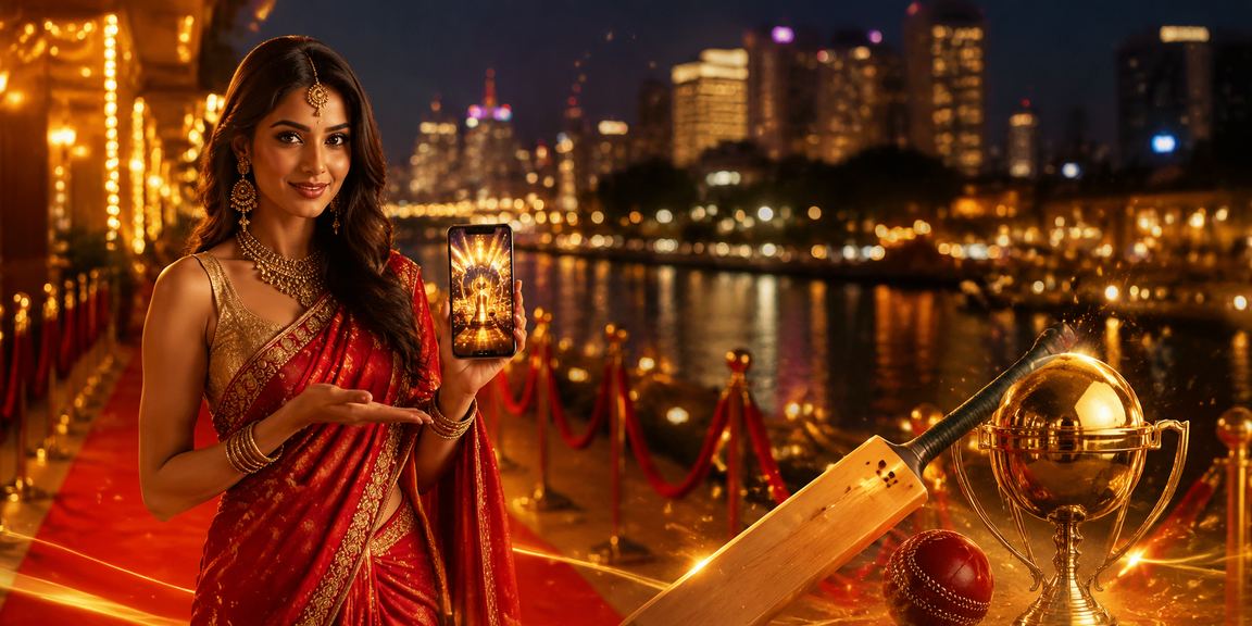 Bangalore MG Road vibrant night market with Andar Bahar card players on mobile