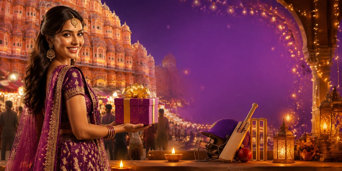 Colorful Diwali celebrations with cricket fans betting in Jaipur