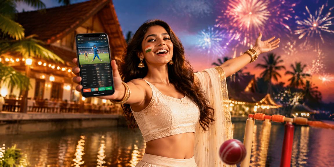 Cricket fans in Kerala tuning into a live match while betting on mobiles